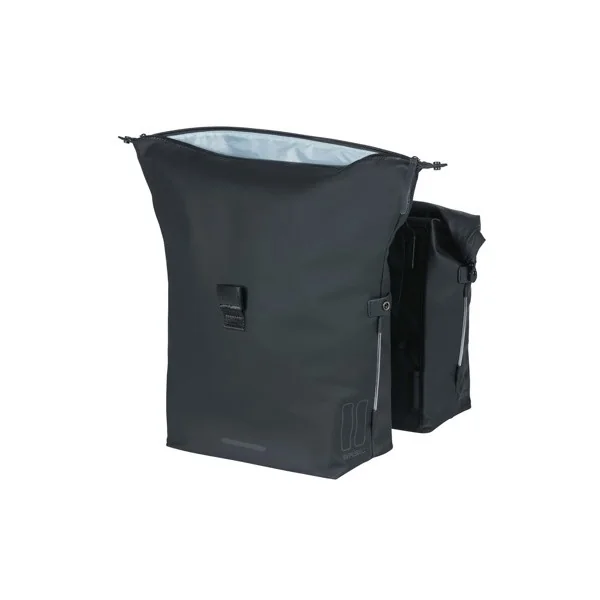 Dubbele fietstas Basil SoHo Nordlicht 41 liter 31 x 13 x 37 cm - zwart