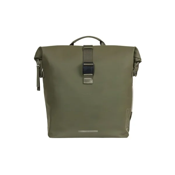 Dubbele fietstas Basil SoHo Nordlicht 41 liter 31 x 13 x 37 cm - mosgroen