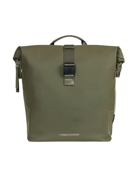 Dubbele fietstas Basil SoHo Nordlicht 41 liter 31 x 13 x 37 cm - mosgroen