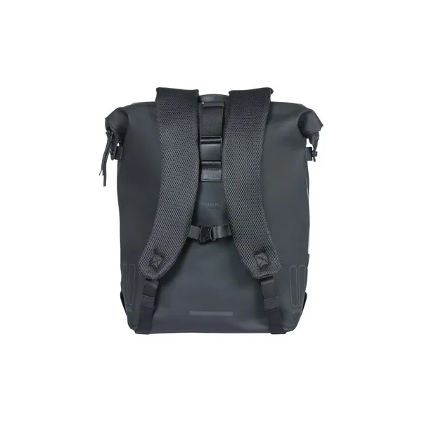 Fietsrugzak Basil SoHo Nordlicht 17 liter 31 x 14 x 37 cm - night zwart