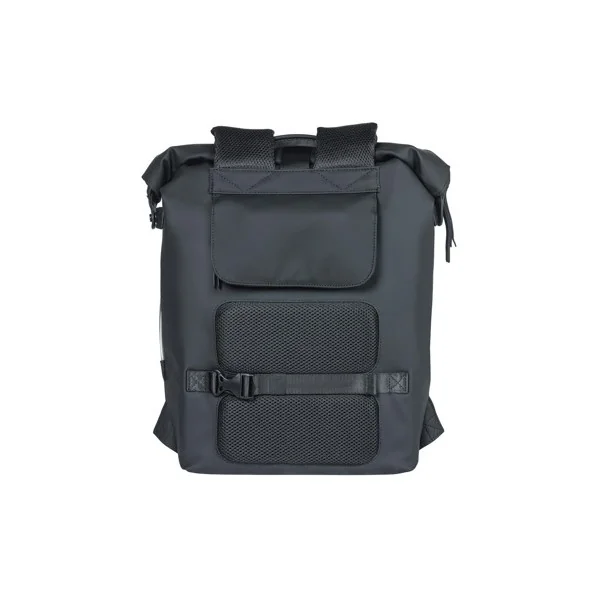 Fietsrugzak Basil SoHo Nordlicht 17 liter 31 x 14 x 37 cm - night zwart