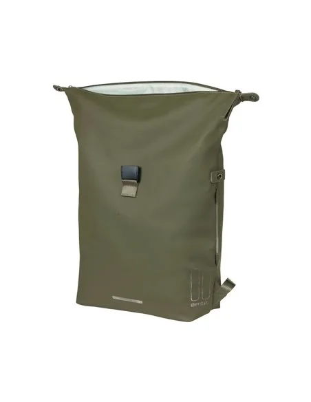 Fietsrugzak Basil SoHo Nordlicht 17 liter 31 x 14 x 37 cm - mosgroen