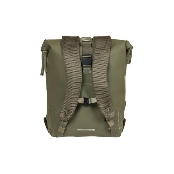 Fietsrugzak Basil SoHo Nordlicht 17 liter 31 x 14 x 37 cm - mosgroen