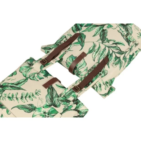 Dubbele fietstas Basil Ever-Green 28 tot 32 liter 28 x 16 x 35 cm - sandshell beige