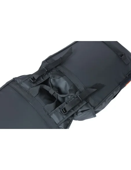 Dubbele fietstas Basil Miles Tarpaulin 34 liter 34 x 16 x 43 cm - zwart/oranje