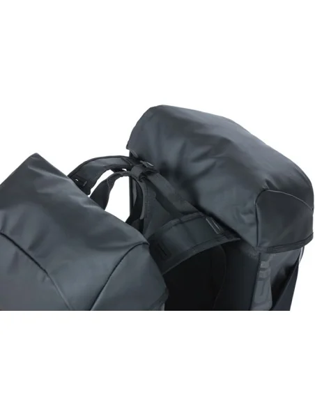 Dubbele fietstas Basil Miles Tarpaulin 34 liter 34 x 16 x 43 cm - zwart/oranje
