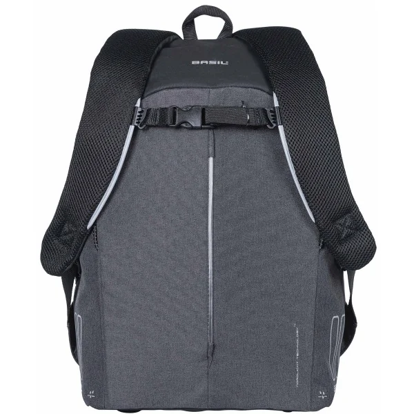 Fietsrugzak voor 13 inch laptop Basil B-Safe Commuter 13 liter 26 x 13 x 40 cm - zwart