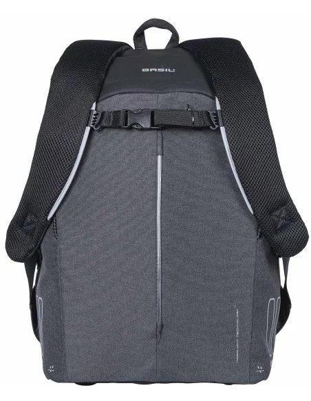 Fietsrugzak voor 13 inch laptop Basil B-Safe Commuter 13 liter 26 x 13 x 40 cm - zwart
