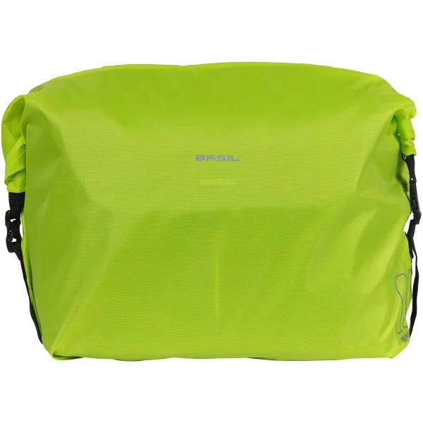 Regenhoes Basil "Keep Dry and Clean" - horizontaal - neon geel