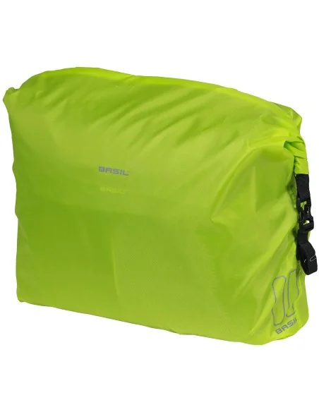 Regenhoes Basil "Keep Dry and Clean" - horizontaal - neon geel