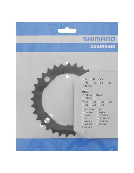 Kettingblad 32T Shimano Acera FC-M361 - zwart