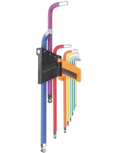 9-delig set haakse stifsleutels met kogelkop 2