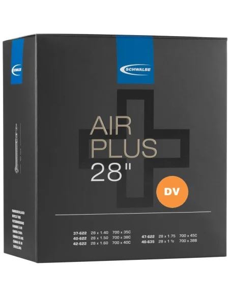 Binnenband Schwalbe DV17AP Air Plus 28" / 37/47-622/635 - 40mm ventiel