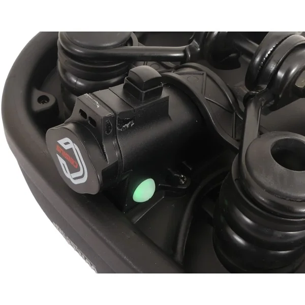 Fietszadel Wittkop Kelvin Accu met zadelstrop - zwart