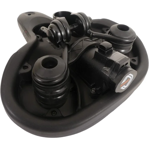 Fietszadel Wittkop Kelvin Accu met zadelstrop - zwart