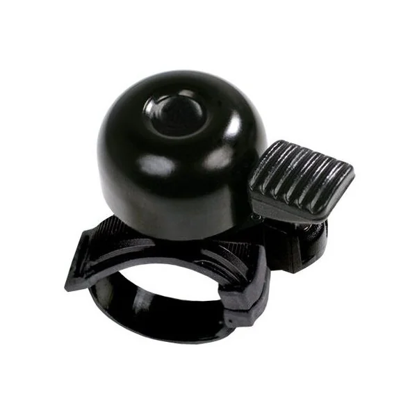 Fietsbel Simson Mini met flex-band bevestiging - zwart