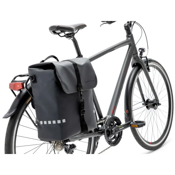 Fietstas New Looxs Odense Single 17,5 liter 32 x 16 x 38 cm - zwart