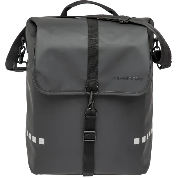 Fietstas New Looxs Odense Single 17,5 liter 32 x 16 x 38 cm - zwart