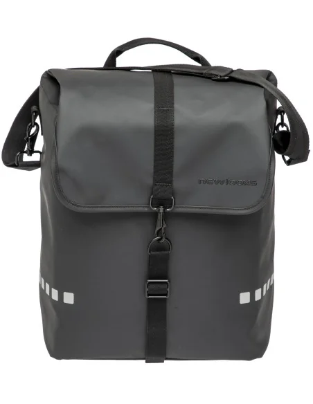 Fietstas New Looxs Odense Single 17,5 liter 32 x 16 x 38 cm - zwart