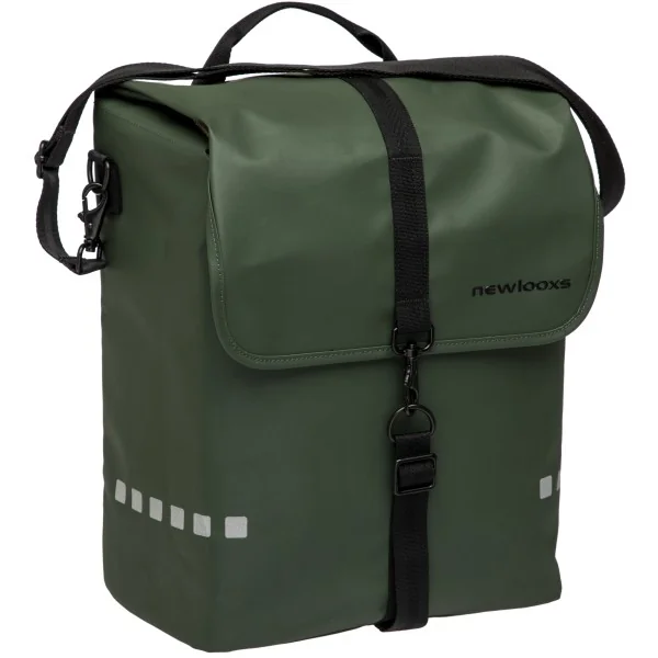 Fietstas New Looxs Odense 17,5 liter 32 x 16 x 38 cm - groen