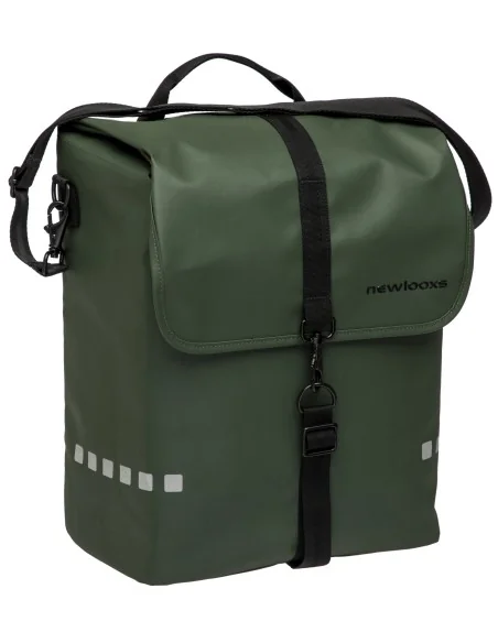 Fietstas New Looxs Odense 17,5 liter 32 x 16 x 38 cm - groen