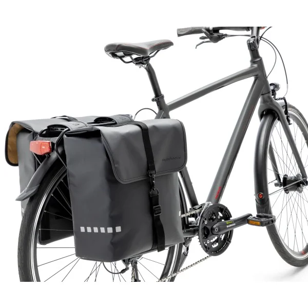 Dubbele fietstas New Looxs Odense 39 liter 34 x 16 x 38 cm (x2) - zwart