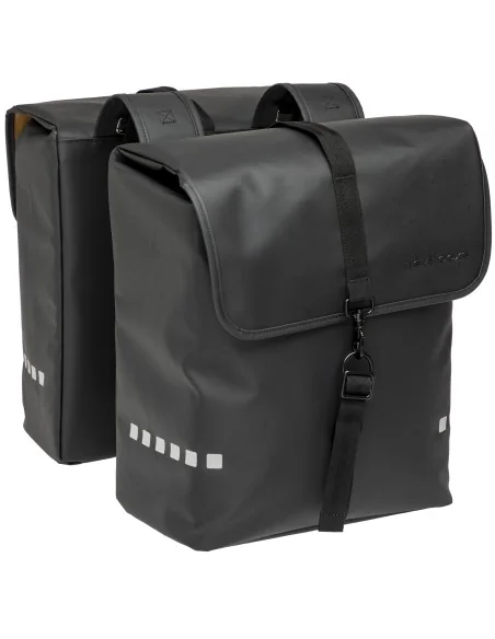 Dubbele fietstas New Looxs Odense 39 liter 34 x 16 x 38 cm (x2) - zwart