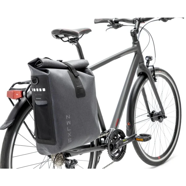 Fietstas New Looxs Varo Single 20 liter 28 x 43 x 17 cm - grijs