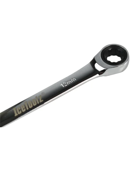 Icetoolz Steek-/Ring-/Ratelsleutelset 8-15mm - Zwart