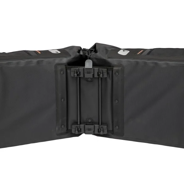 Dubbele fietstas New Looxs Varo Racktime waterdicht 40 liter 28 x 43 x 17 cm (x2) - zwart