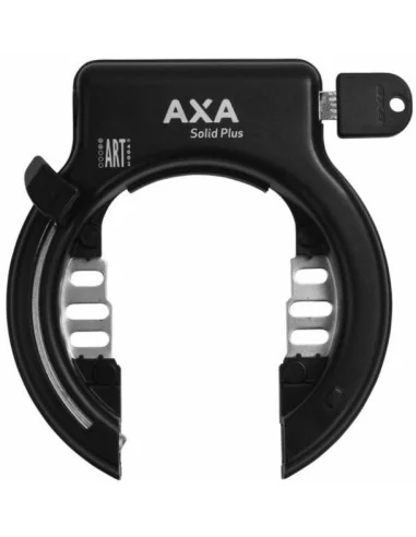 Ringslot Axa Solid Plus met afdekkapjes - zwart (werkplaatsverpakking)