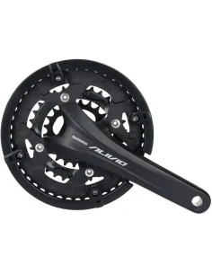 Crankstel 9 speed Shimano Alivio FC-T4060 met 175mm crankarm 44 x 32 x 22T - zwart