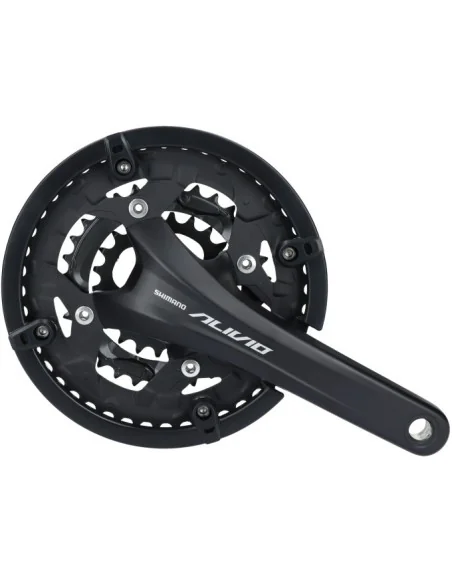 Crankstel 9 speed Shimano Alivio FC-T4060 met 175mm crankarm 44 x 32 x 22T - zwart