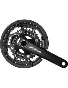 Crankstel 3 x 10-speed Shimano Trekking  FC-T551 met 175mm crankarm 44-32-24T - incl. BB52 - zwart