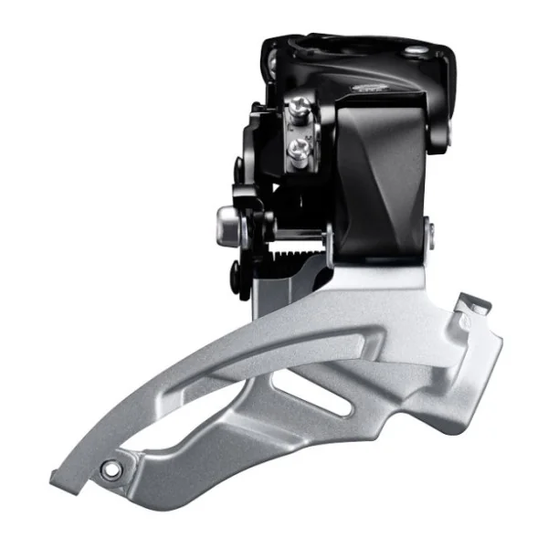 Voorderailleur 3 x 9-speed Shimano Altus FD-M2000 - top swing - dual pull - met hoge klem - 40T (63-66°) - Zwart/Zilver