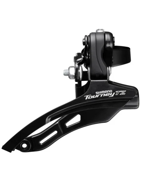Voorderailleur 6/7-speed Shimano Tourney TZ FD-TZ500 down swing/top pull - hoge klem ø28,6 mm - 42T - Zwart/Zilver