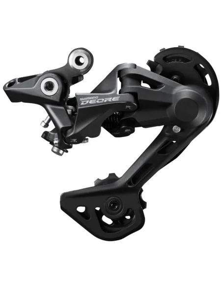 Achterderailleur 2 x 10/11-speed Shimano Deore M4120 SGS - directe montage - zwart