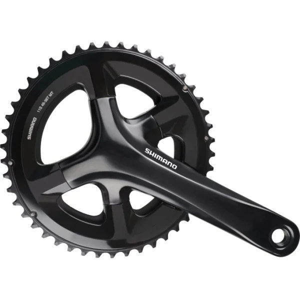 Crankstel 2 x 11 speed Shimano Road FC-RS510 - 172,5/50-34T met holle as - zwart