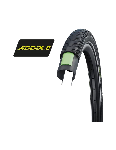 Buitenband Schwalbe Energizer Plus Tour GreenGuard 28 x 1.50" / 40-622 mm - zwart met reflectie