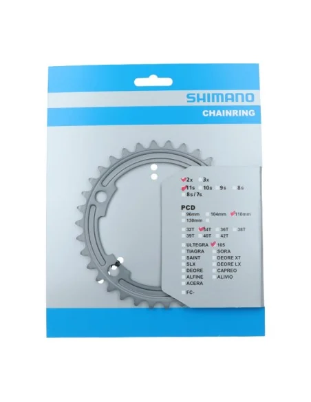 Kettingblad 34T Shimano 105 FC-R7000 - zilver