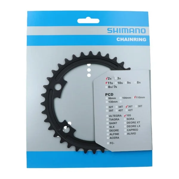 Kettingblad 36T Shimano 105 FC-R7000 - zwart