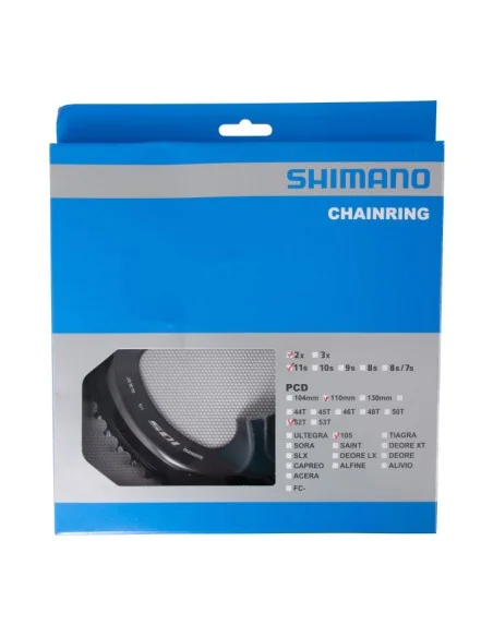 Kettingblad 52T Shimano 105 FC-R7000 - zwart