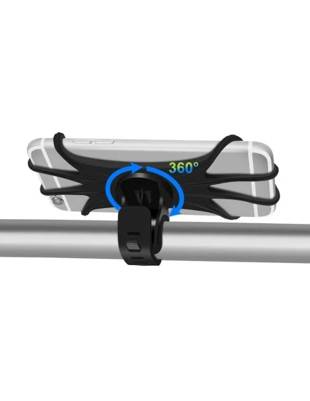 Telefoonhouder Edge EZ Fit - 360° - Siliconen - zwart