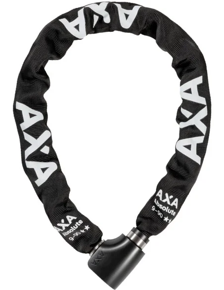Kettingslot Axa Absolute ART2 - 9-90 met polyester hoes - zwart