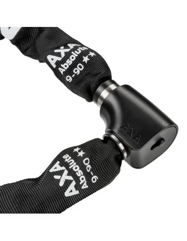 Kettingslot Axa Absolute ART2 - 9-90 met polyester hoes - zwart