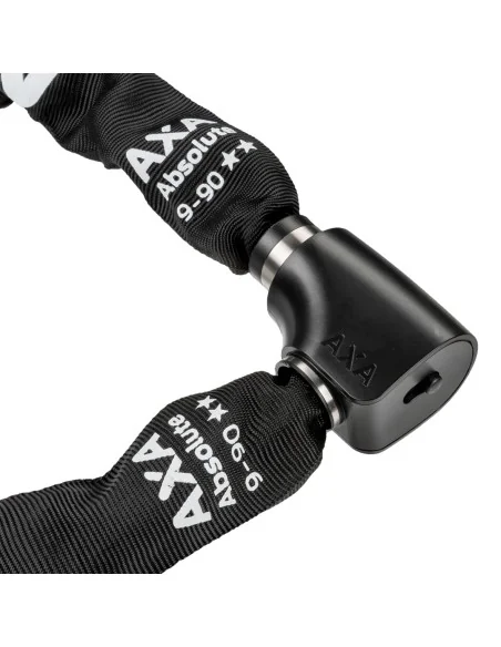Kettingslot Axa Absolute ART2 - 9-90 met polyester hoes - zwart