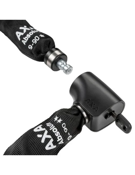 Kettingslot Axa Absolute ART2 - 9-90 met polyester hoes - zwart