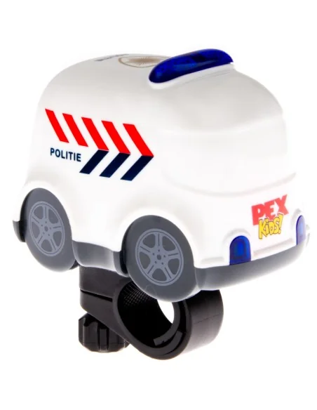 Fietsbel met sirene en zwaailichten PexKids "politieauto Finn"