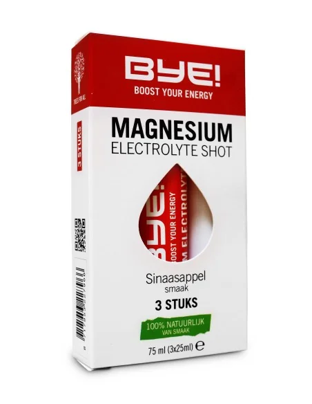 BYE! Electrolyte Magnesium Shot - sinaasappelsmaak (3 stuks)