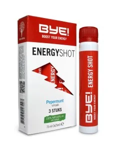 BYE! Energyshot pepermuntsmaak (3 ampullen)